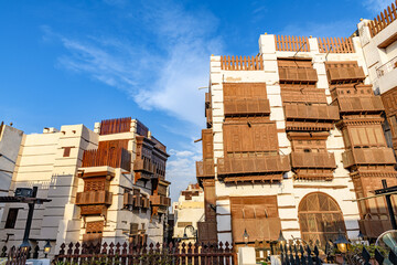 Historic Jeddah in Jeddah, Saudi Arabia. It is known as Al-Balad.