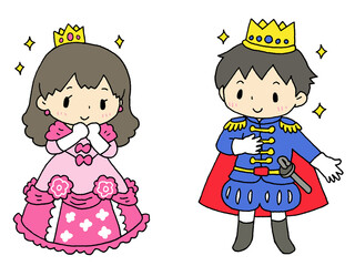 お遊戯会　お姫様　王子様