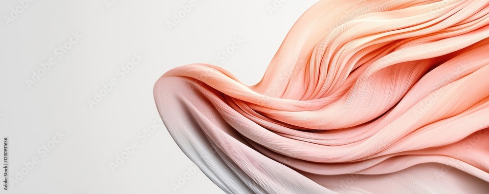 Poster light pink watercolor idea. abstract wave texture in soft pink and gray tones for modern design proj