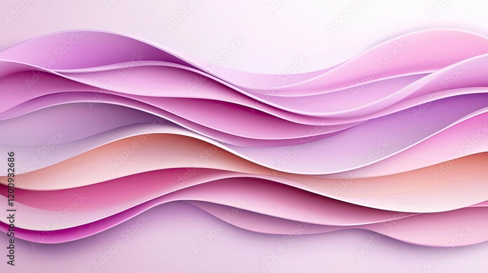 Poster light pink watercolor idea. abstract waves of pink and lavender tones create a fluid and gentle back