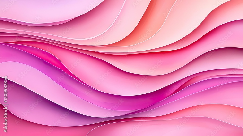 Poster light pink watercolor idea. a vibrant and smooth abstract background featuring flowing pink waves.