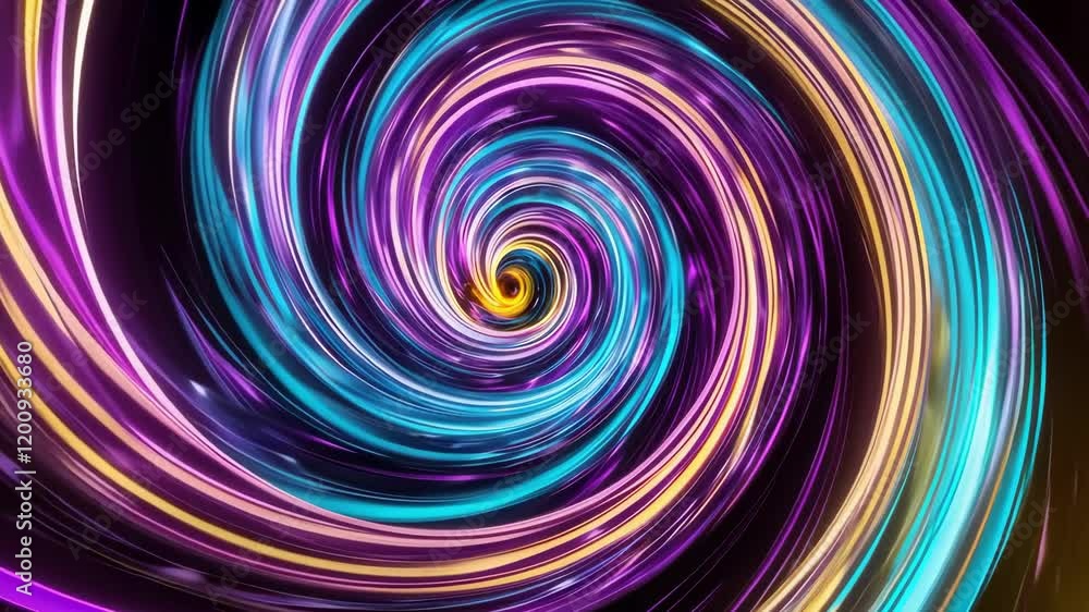 Poster dynamic swirl of vibrant colors creates an immersive, mesmerizing visual experience with abstract en