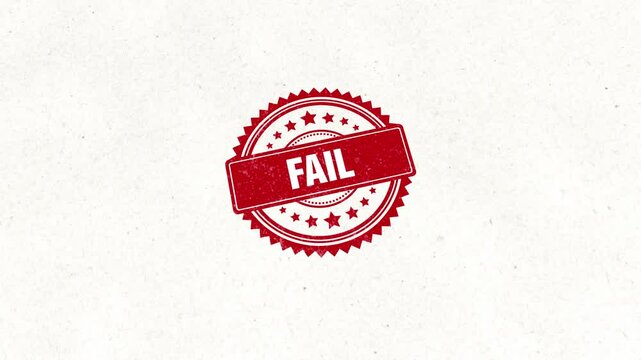 Fail Golden Rubber Stamp