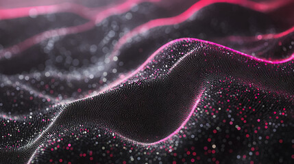 Abstract digital background electromagnetic wave background Innovation digital wave background information technology background The background is the background. gradient wave digital wave banner