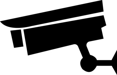 CCTV Camera Icon.CCTV sign. Video camera sign. Area under 24 hour video surveillance. Surveillance camera, monitoring, home security protection system. Employee, visitor and property safety.