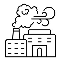 Factory outline icon