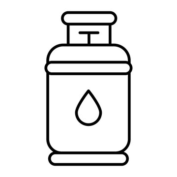 recommend clip art: Gas cylinder outline icon