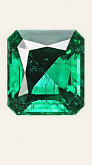 Stunning emerald gem with brilliant clarity