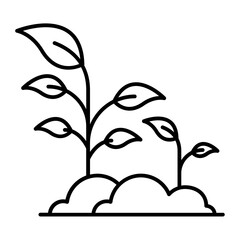 Sprout outline icon
