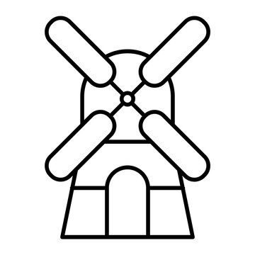 recommend clip art: Windmill outline icon
