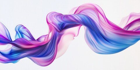 Fototapeta premium Fluid motion of watercolor gradients blending cyan, magenta, and soft white,