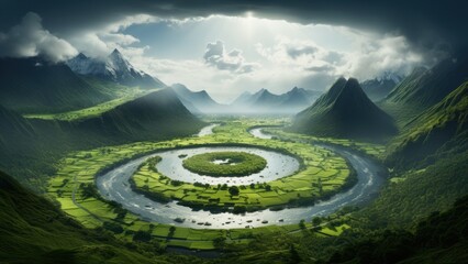 panorama of the planet