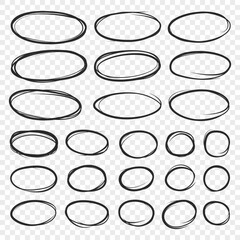 Circle line sketch icon in hand drawn style. Circular scribble doodle vector illustration on isolated background. Pencil or pen bubble sign business concept.