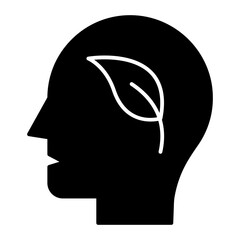 Think green black icon