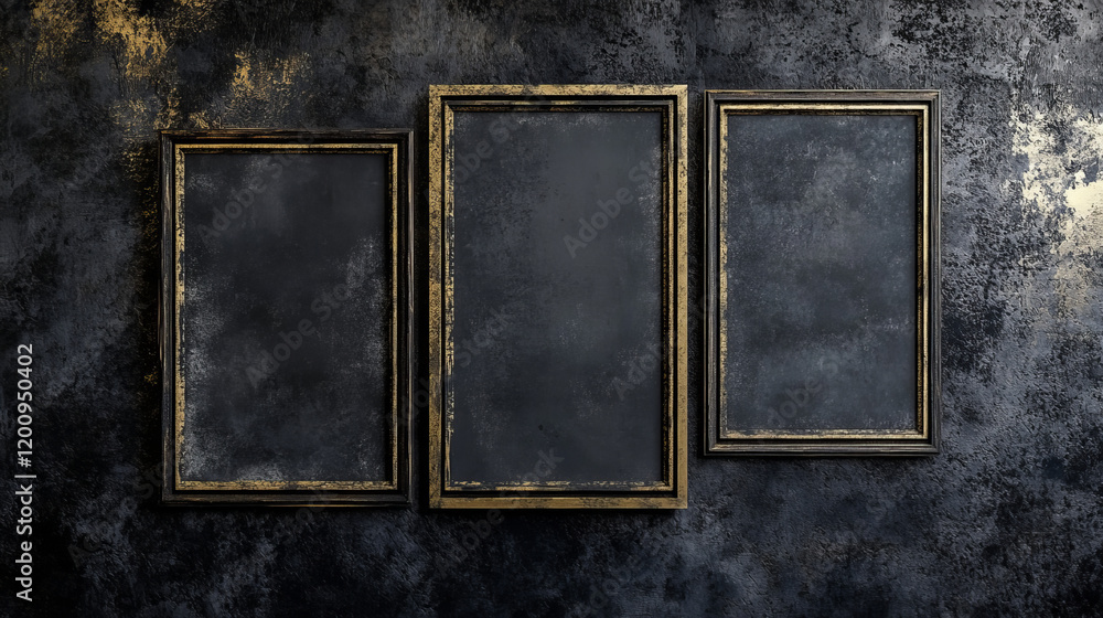 Poster grunge frames isolated vector white rectangular borders with scratched rough edges grungy old textur