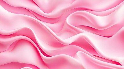 Fototapeta premium Light pink watercolor idea. Soft pink satin fabric waves create a luxurious and elegant visual texture.