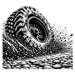 offroad car tyre © Bambang