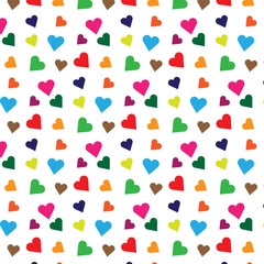 seamless pattern with hearts