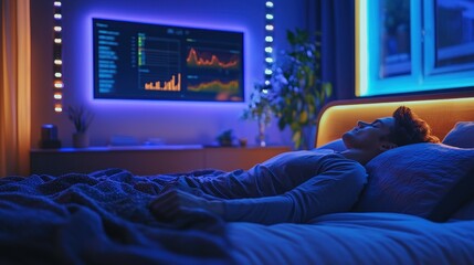 Serene Slumber in a Tech-Infused Bedroom
