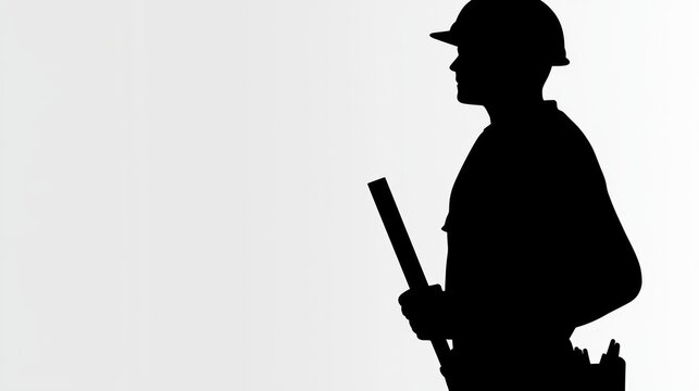 recommend clip art: Silhouette of a Construction Worker