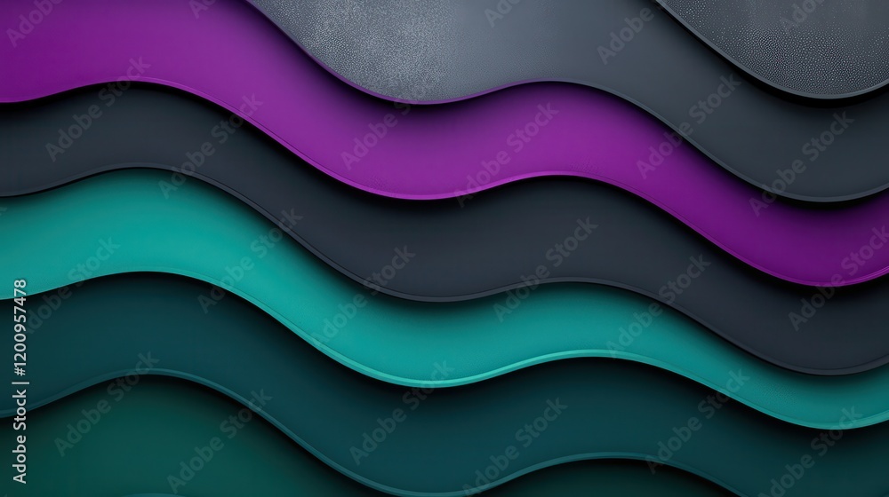 Aufkleber abstract waves of colorful textures in modern design background