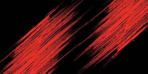 Grunge texture effect background. Distressed rough dark abstract textured. Black isolated on red. Graphic design element vintage style decoration concept for banners, flyer, card, or brochure cover