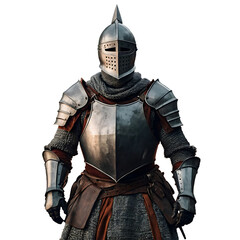 knight armor isolated transparent background