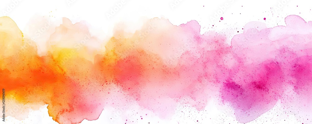 Poster playful watercolor concept. colorful watercolor splash creating a beautiful artistic background for 