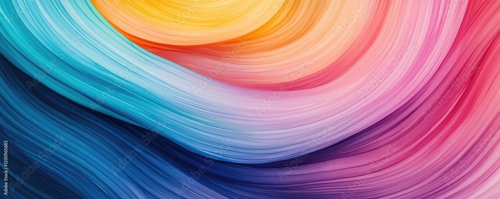 Poster playful watercolor concept. abstract colorful background with smooth flowing lines in vibrant hues.