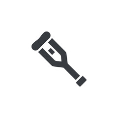 Crutches vector icon