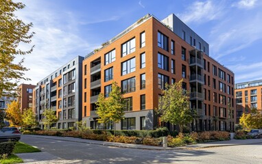 A luxury rental apartment with high-end amenities, located in a central urban area