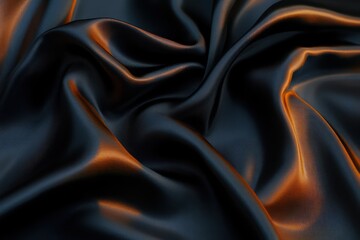 Obraz premium Fine satin fabric with gentle folds and a smooth, glowing texture