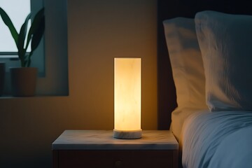 lamp on the table