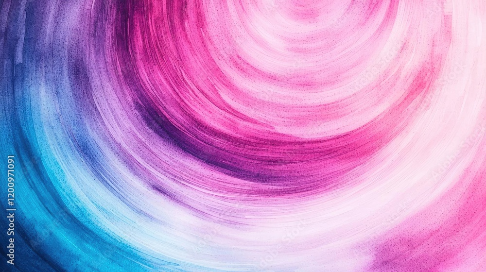 Poster playful watercolor concept. abstract swirl of vibrant pink and blue colors creating a mesmerizing vi