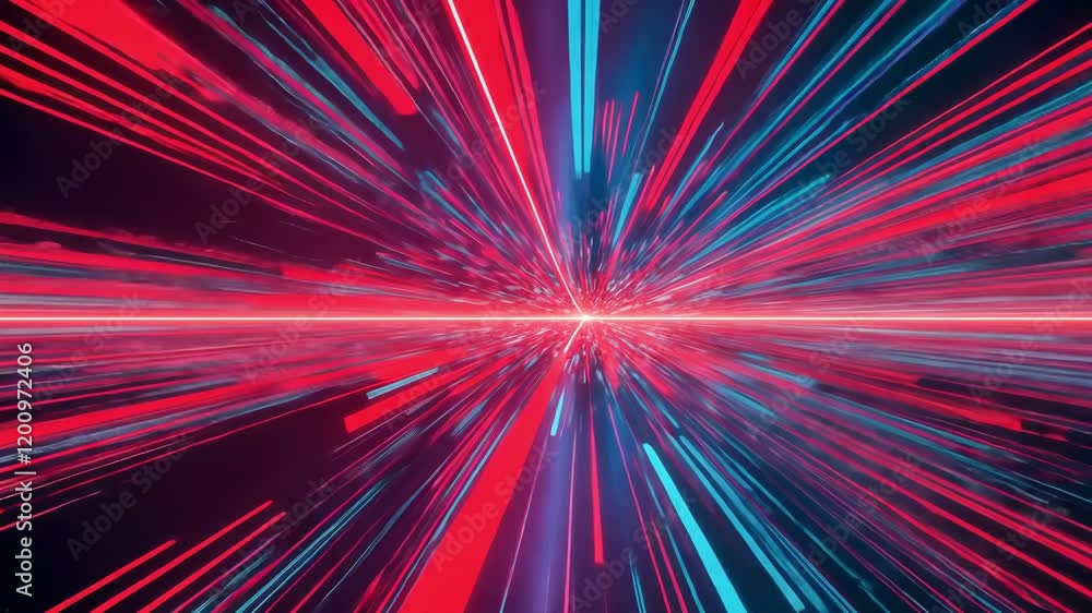 Aufkleber dynamic abstract visuals with vibrant colors and lines showcasing energy and speed in a futuristic d