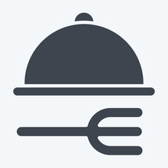 Fototapeta premium Icon Restaurant. related to Restaurant symbol. glyph style. design editable