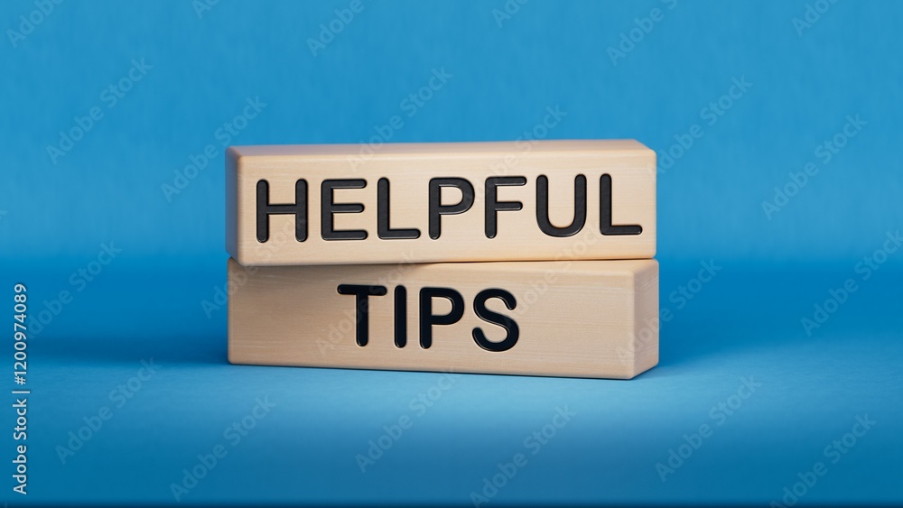 Aufkleber helpful tips symbol. wooden blocks with words helpful tips.business and helpful tips concept. copy s