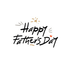Happy Father's Day lettering concept 