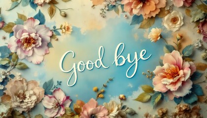 Floral Farewell: A Sentimental Goodbye Message