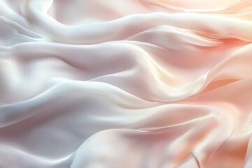 Layers of shimmering, flowing waves resembling liquid silk in radiant hues