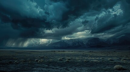 The abstract beauty of lightning is mesmerizing. The storm's power is seen in every flash and rumble.