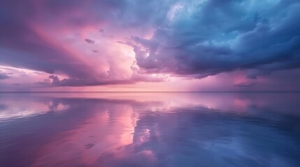 The abstract beauty of a lightning storm captivates. Dark clouds and rain enhance the scene's drama.