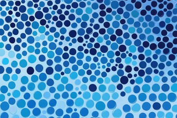 A modern vector illustration featuring hollow dots in a blue mosaic texture, ideal for digital platforms.