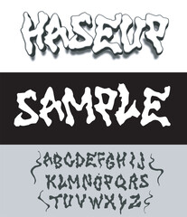 haseup font smoke font smoke style font style abstract font typography alphabet graffiti