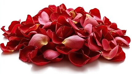 Naklejka premium Vibrant Red Rose Petals for Romantic Settings