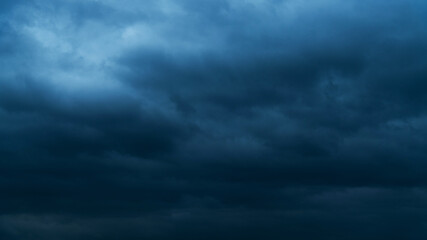 Sky with dark storm clouds