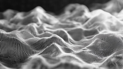 Abstract digital background electromagnetic wave background Innovation digital wave background information technology background The background is the background. gradient wave digital wave banner