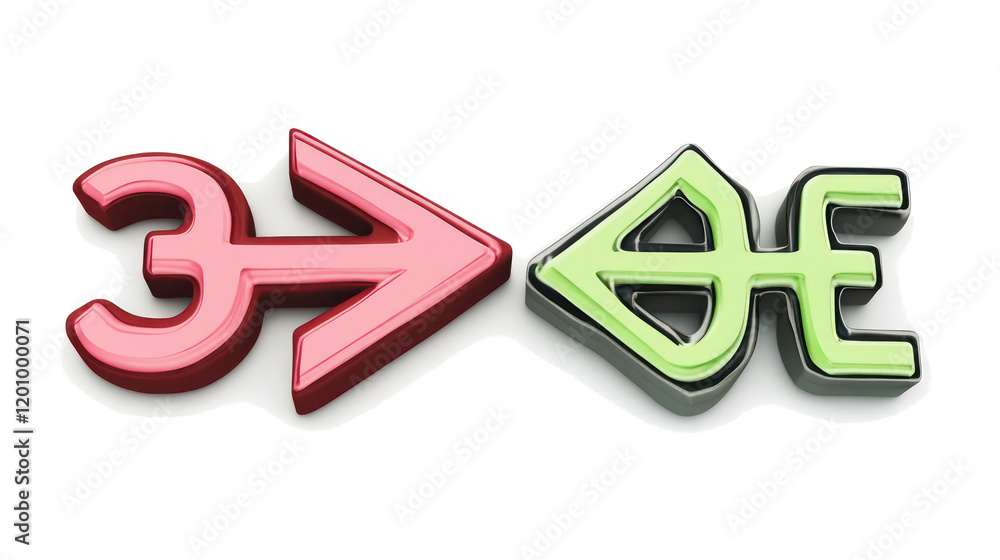 Poster arrows depicting two-way communication concept generative ai