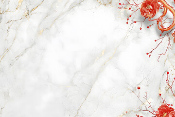 Elegant floral arrangement on marble background interior decor aesthetic design calm environment top-down view serenity concept