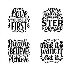 Fototapeta premium Inspirational, typography T-shirt Design